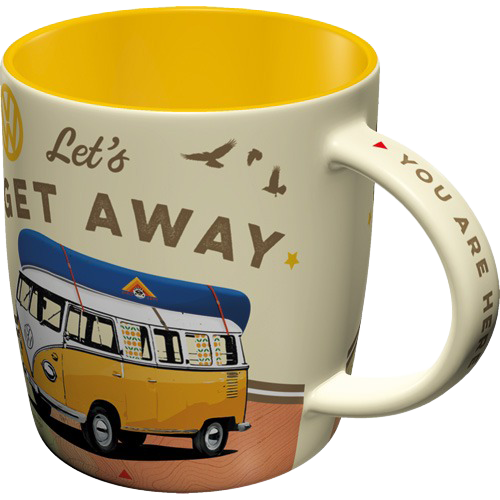 Volkswagen  VW Bulli  Lets Get Away  Kaffeetasse