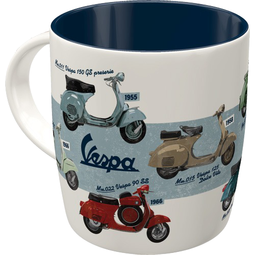 Vespa  Model Chart  Kaffeetasse
