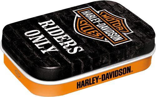 Harley Davidson Riders Only - Blechdose gefüllt mit Pfefferminz