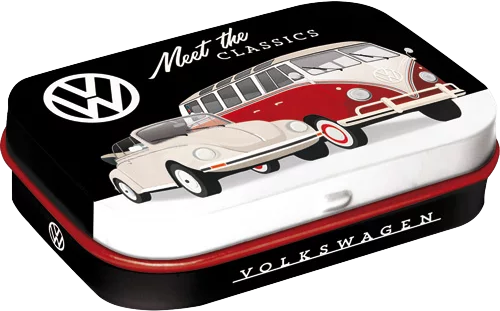 VW - Meet the Classics - Blechdose gefüllt mit Pefferminz