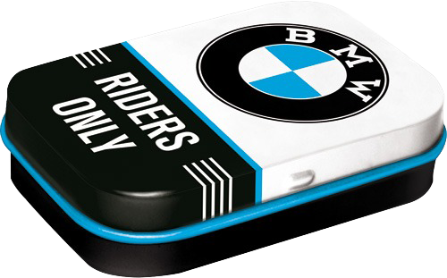 BMW Riders Only - Blechdose gefüllt mit Pfefferminz