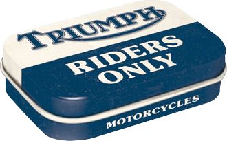 Triumph Riders Only - Blechdose gefüllt mit Pfefferminz