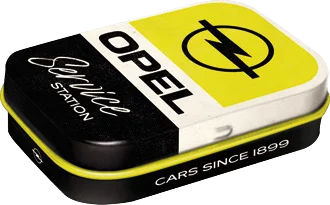 Opel Service - Blechdose gefüllt mit Pfefferminz
