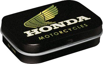 Honda - Logo Gold - Blechdose gefüllt mit Pfefferminz