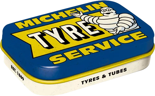 Michelin - Tyre Service - Blechdose gefüllt mit Pfefferminz