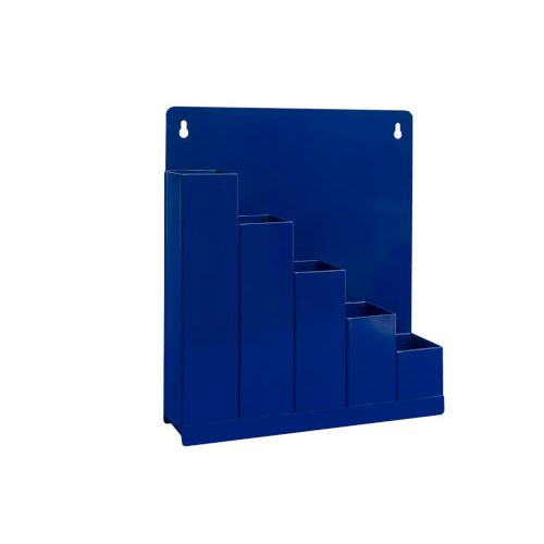Kortpack Kabelbinder Oragnizer 5 Fächer blau (leer)