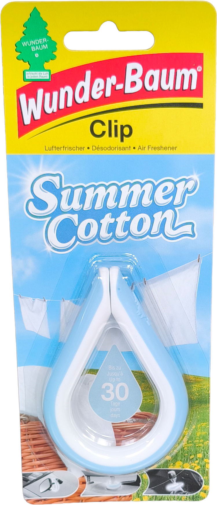 Wunderbaum® Lufterfrischer Clip Summer Cotton