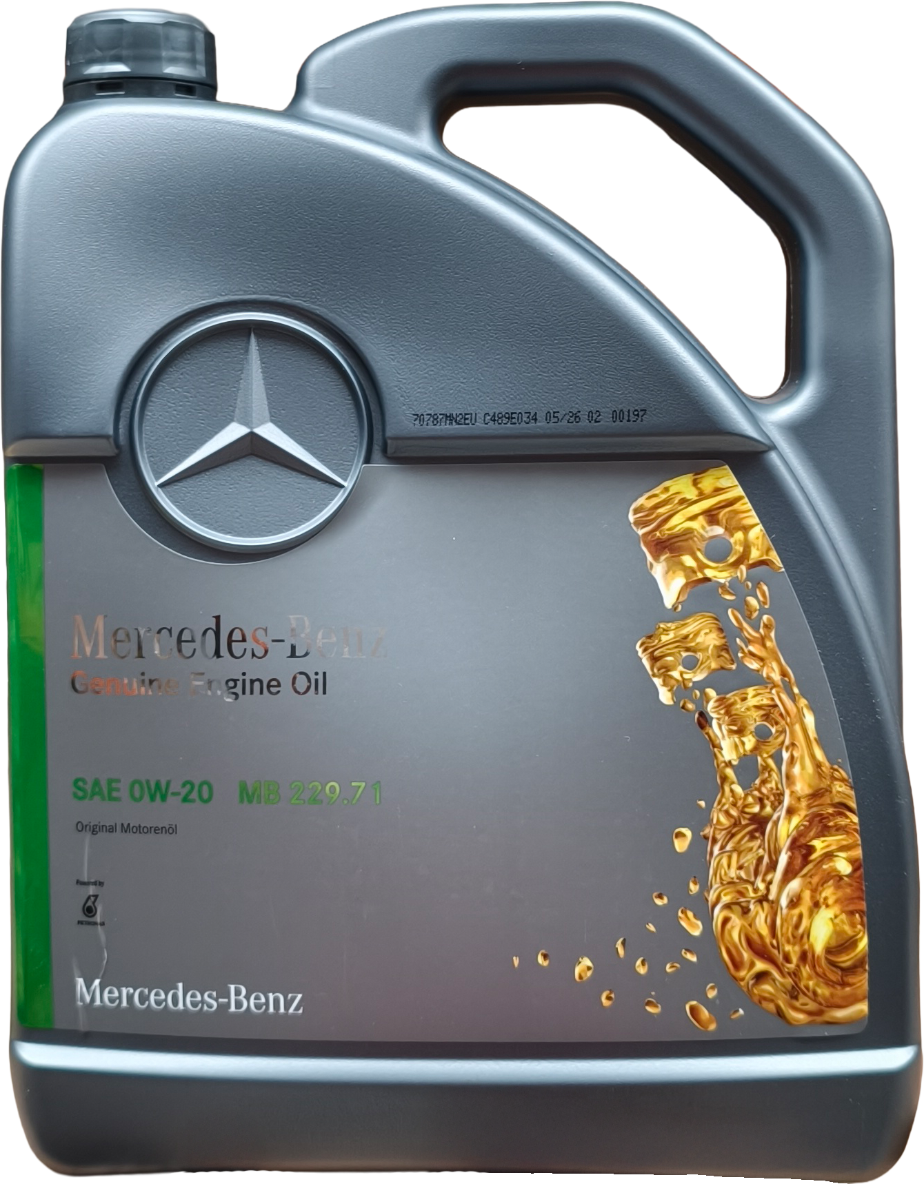 Original Mercedes Benz 229.71 0W-20 Motoröl 5 Liter Kanister