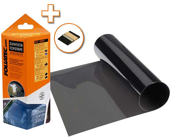 Foliatec Topstripe Blendstreifen, grauschwarz, 15 x 152 cm