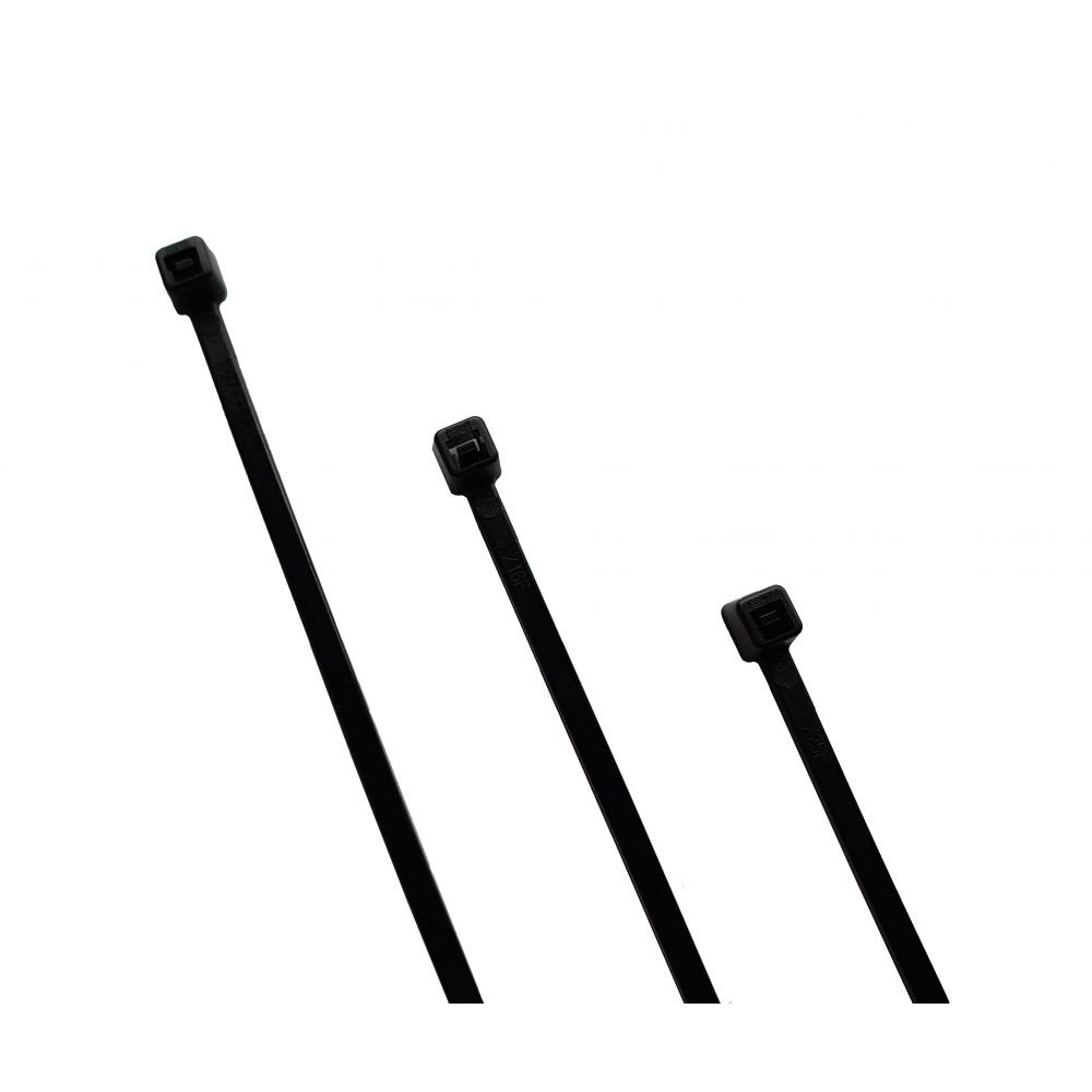 Kortpack 100 Stk. Schwarze Kabelbinder 530mm x 13mm mit 113kg Zugkraft UV-beständig