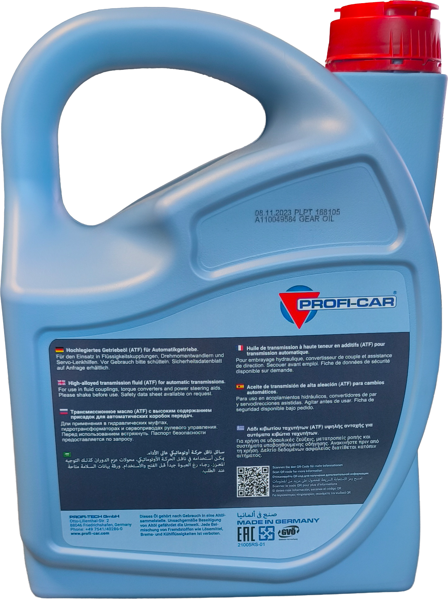 Profi-Car Dex-Tech Synchron Dexron III-H ATF Getriebeöl 4l Kanister
