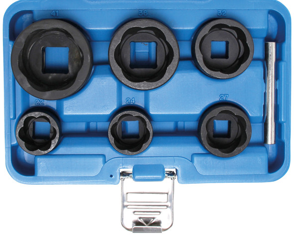 BGS Spiral-Profil-Steckschlüssel-Satz / Schraubenausdreher | Antrieb Innenvierkant 12,5 mm (1/2