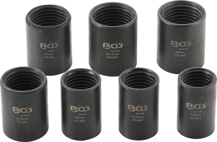 BGS Spiral-Profil-Steckschlüssel-Satz / Schraubenausdreher | Antrieb Innenvierkant 12,5 mm (1/2