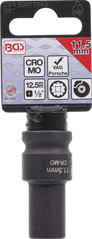 BGS Bremssattel-Einsatz | 10-kant | für VAG und Porsche | SW 11,5 mm