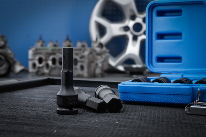 BGS Kraft-Bit-Einsatz-Satz | Antrieb innenvierkant 12,5 mm (1/2