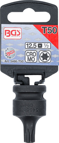 BGS Kraft-Bit-Einsatz | Antrieb Innenvierkant 12,5 mm (1/2