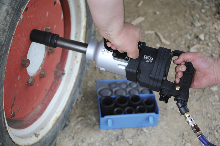 BGS Kraft-Steckschlüssel-Einsatz-Satz Sechskant, tief | Antrieb Innenvierkant 25 mm (1