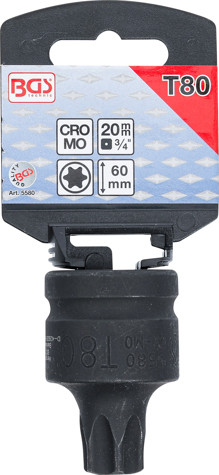 BGS Kraft-Bit-Einsatz | Antrieb Innenvierkant 20 mm (3/4