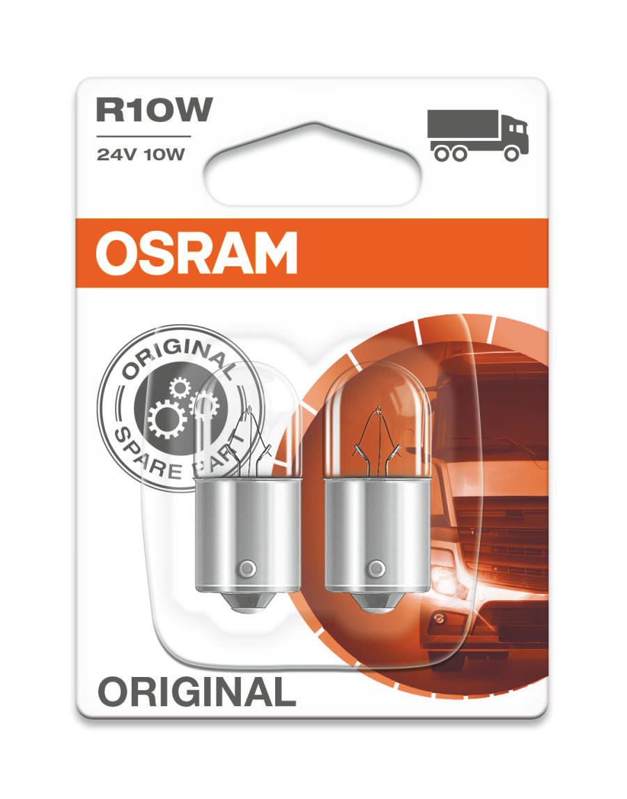 Osram R10W 24V 10W BA15s 2st. Blister Osram