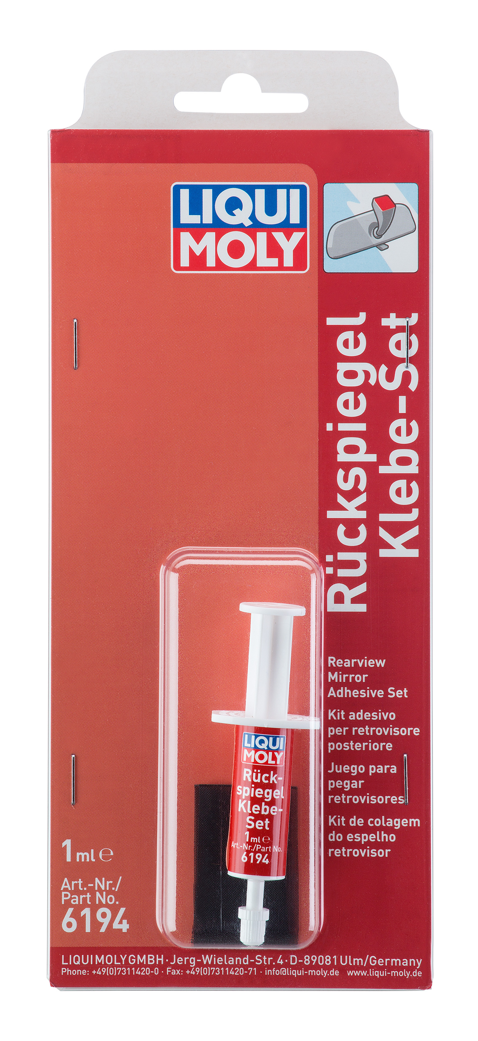 Liqui Moly 6194 Rückspiegel-Klebe-Set 1ml