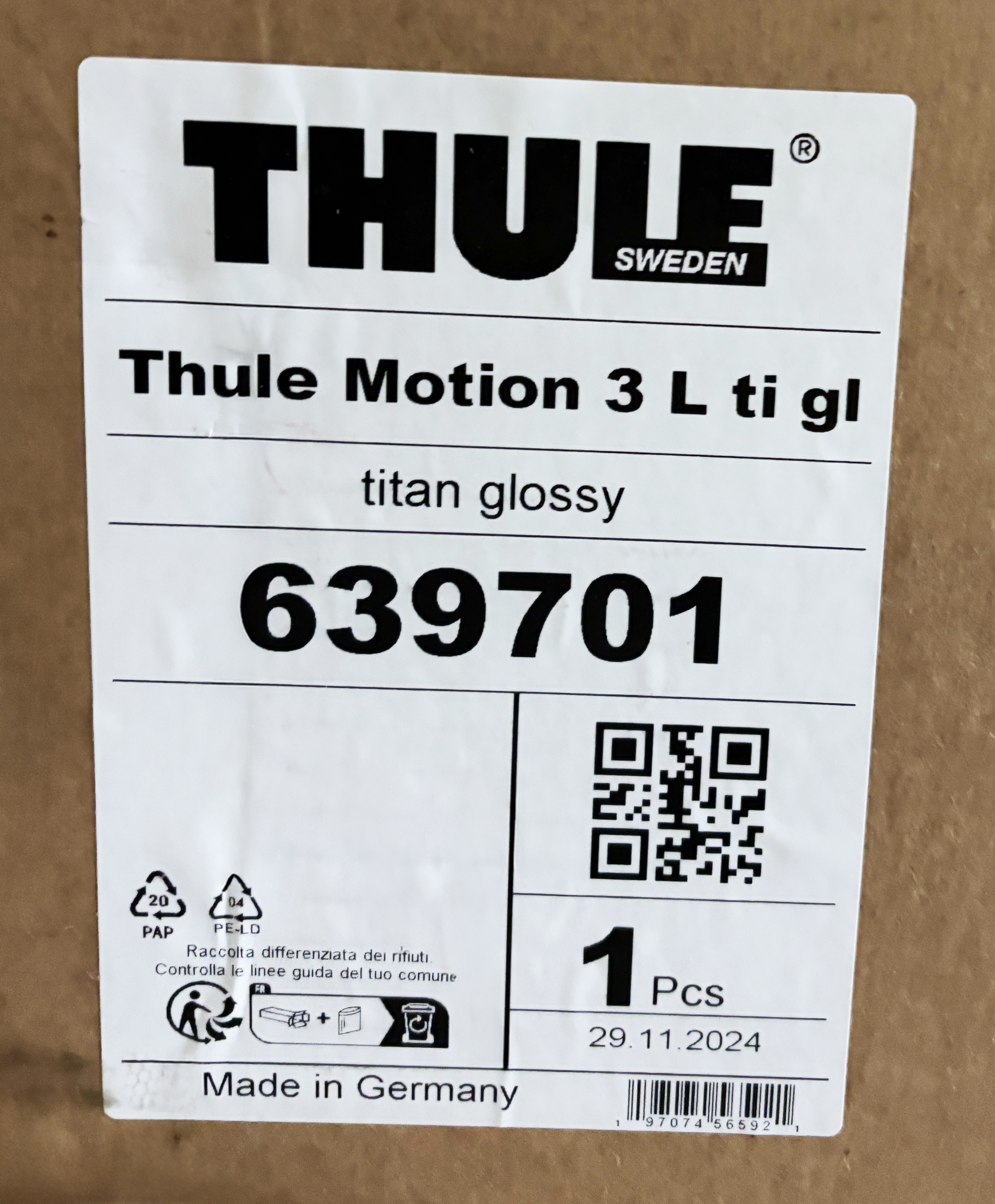 Thule Motion 3 Dachbox L titan
