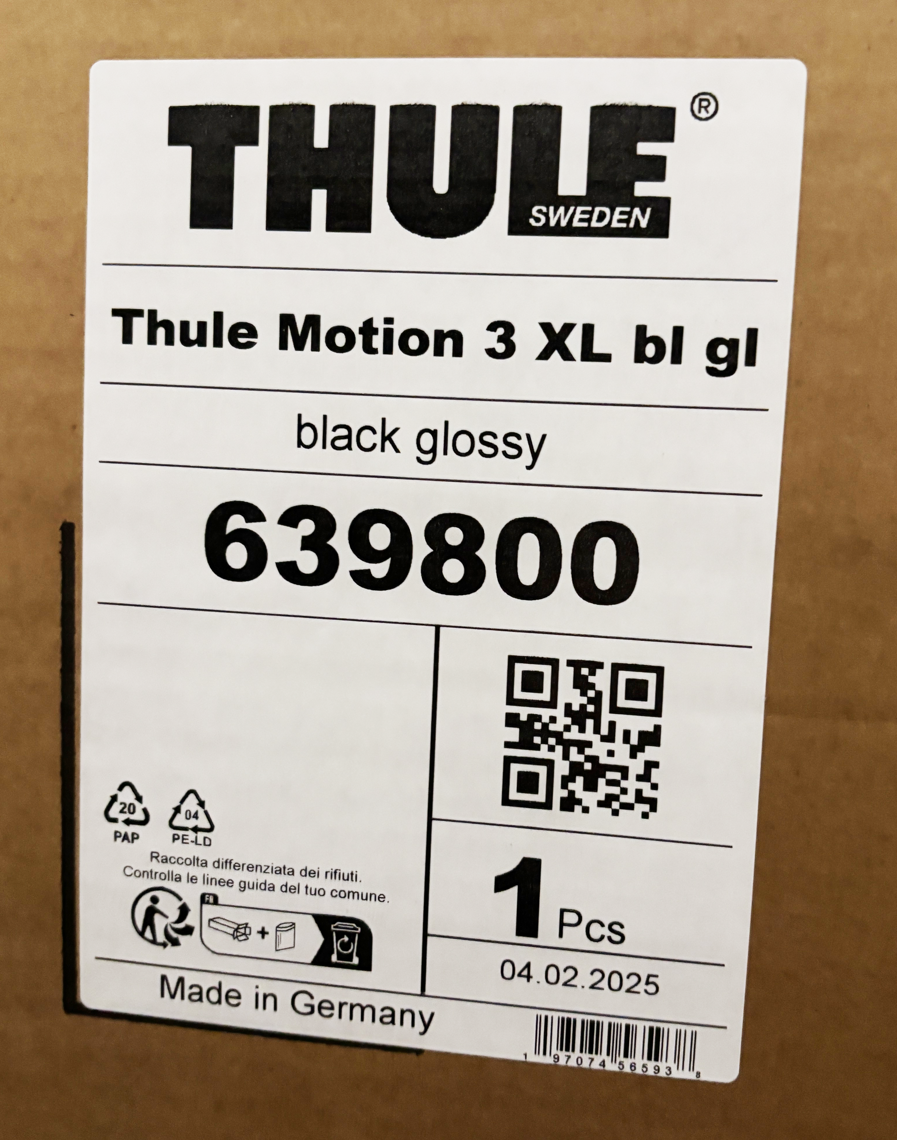 Thule Motion 3 Dachbox XL schwarz