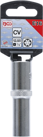 BGS Steckschlüssel-Einsatz E-Profil, tief | Antrieb Innenvierkant 12,5 mm (1/2
