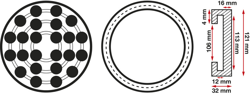 BGS Gummiteller | für Hebebühnen | Ø 120 mm