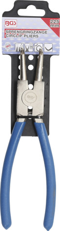 BGS Sprengringzange | abgewinkelt | für Außensprengringe | 225 mm