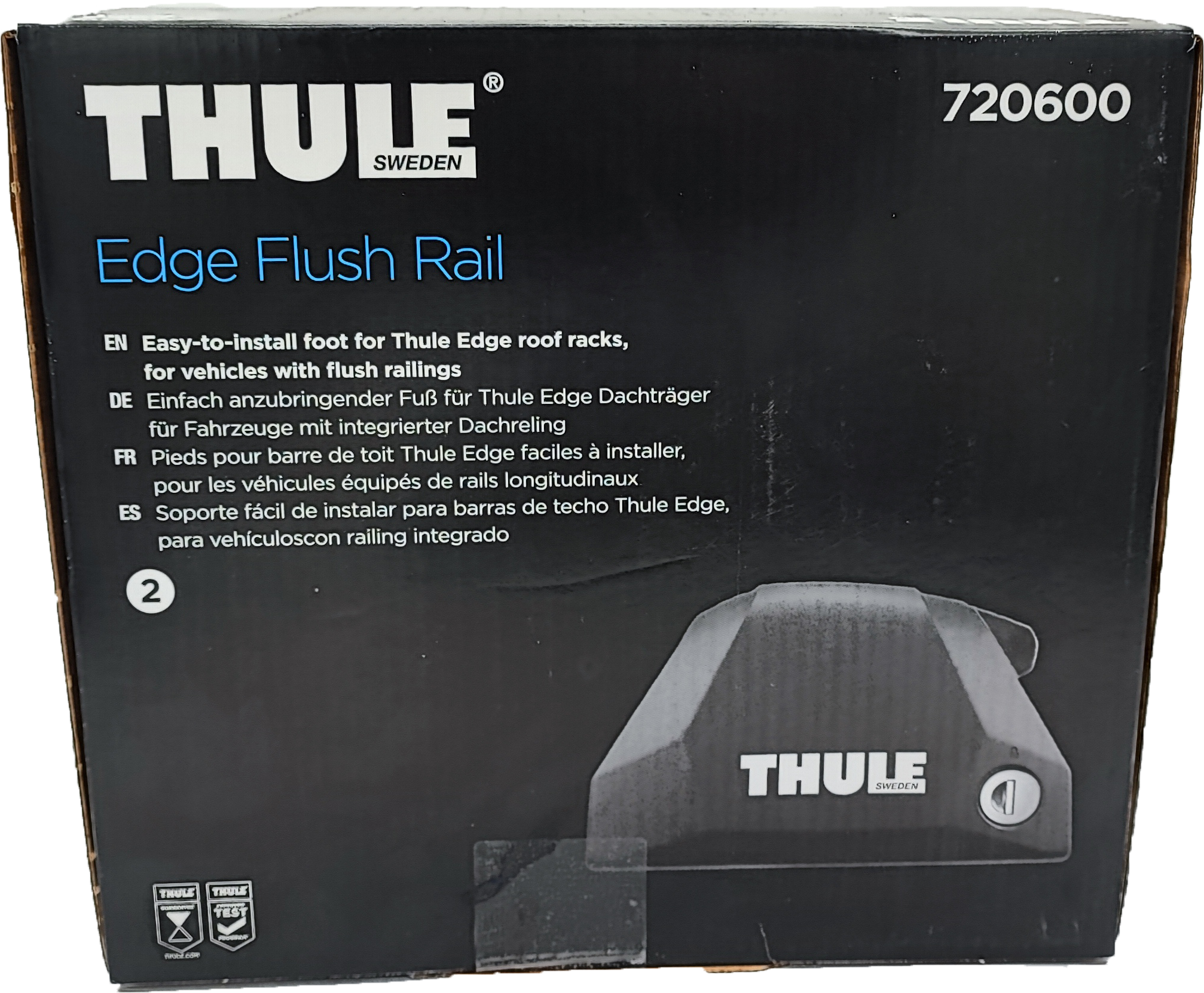 Thule Edge Flush Rail Fußsatz 4er Pack