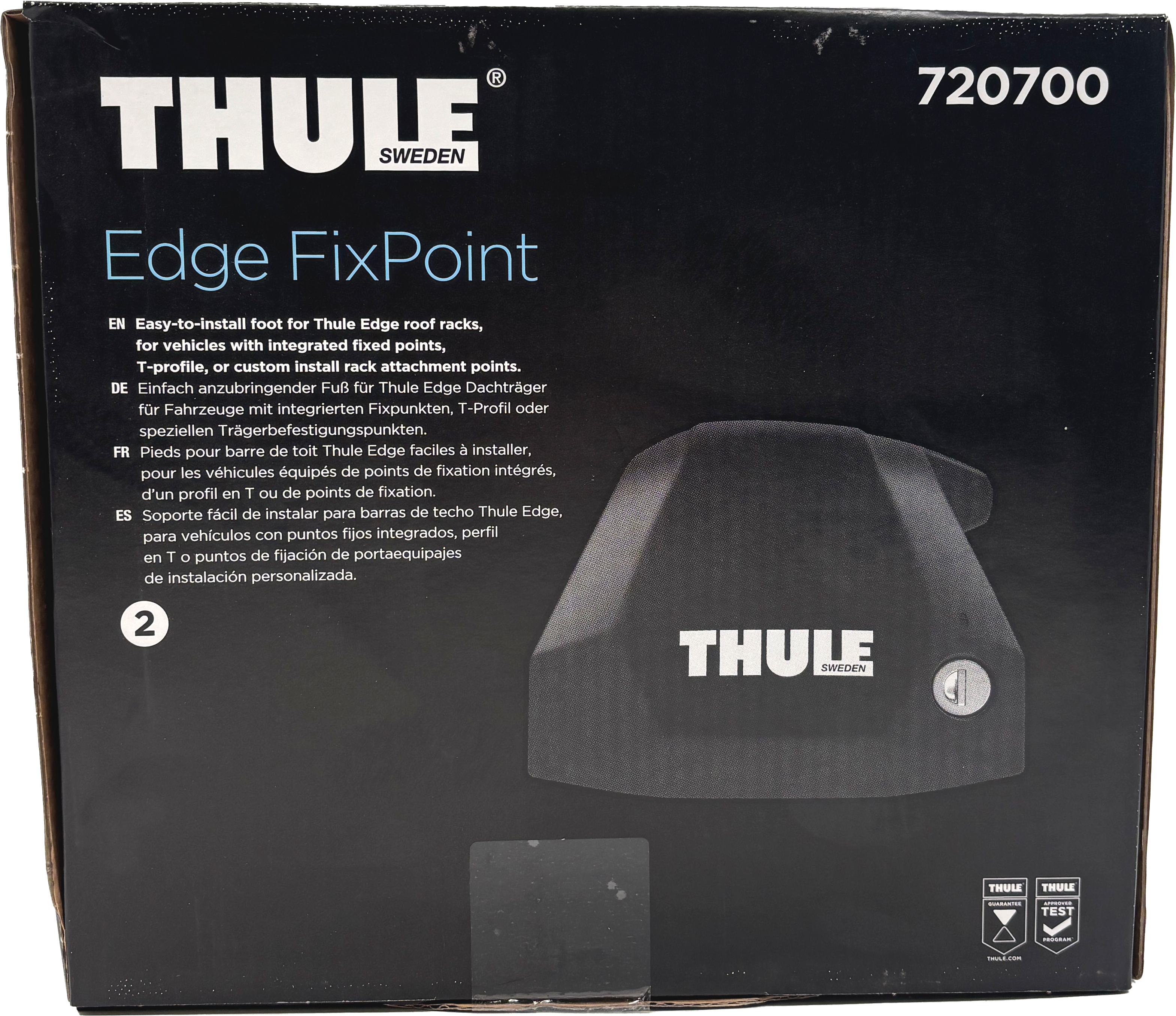 Thule Edge Fixpoint Fußsatz 4er Pack