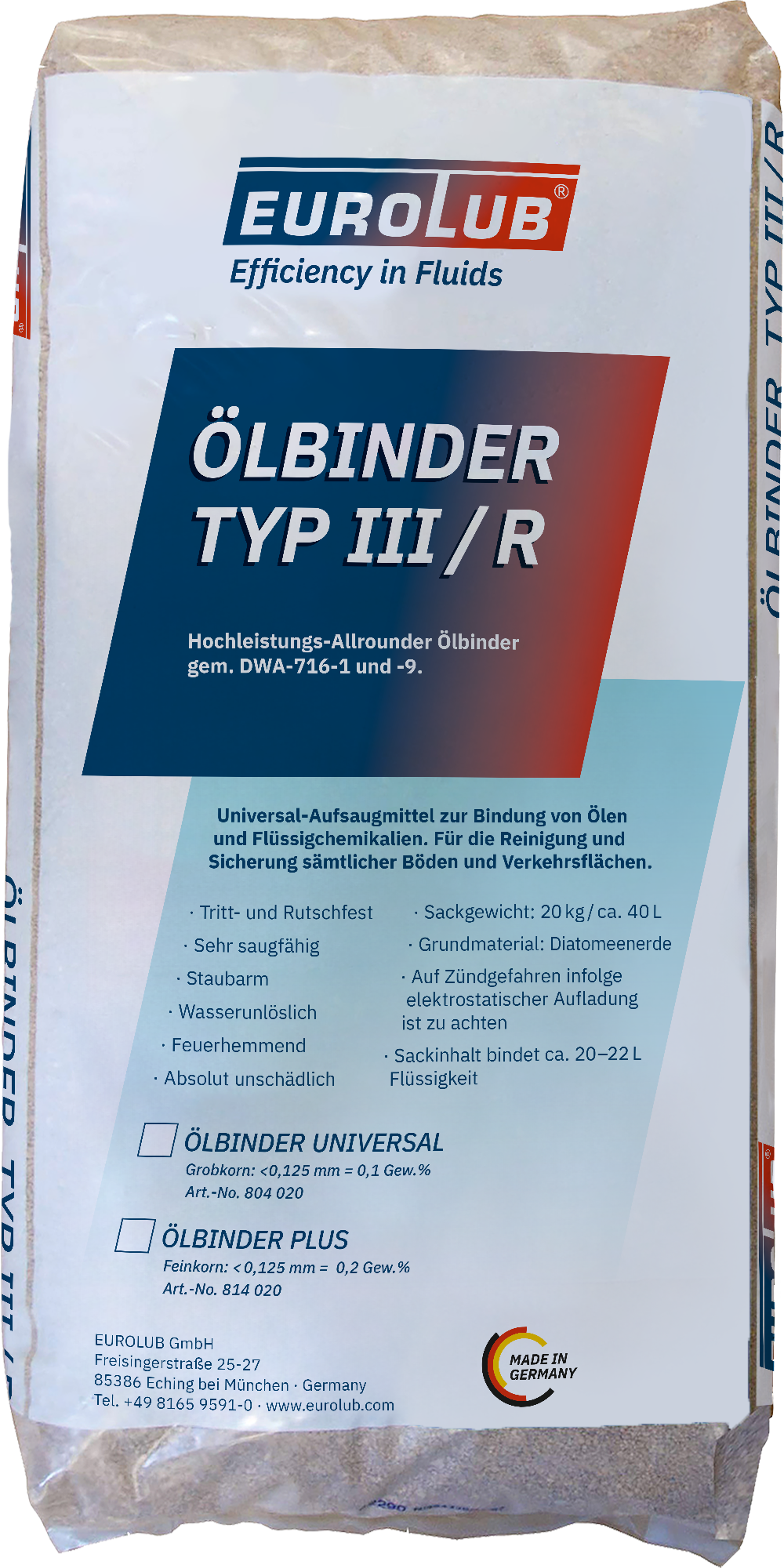 Eurolub Ölbinder Plus Feinkorn 20kg