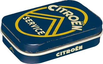 Citroen - Service - Blechdose gefüllt mit Pfefferminz