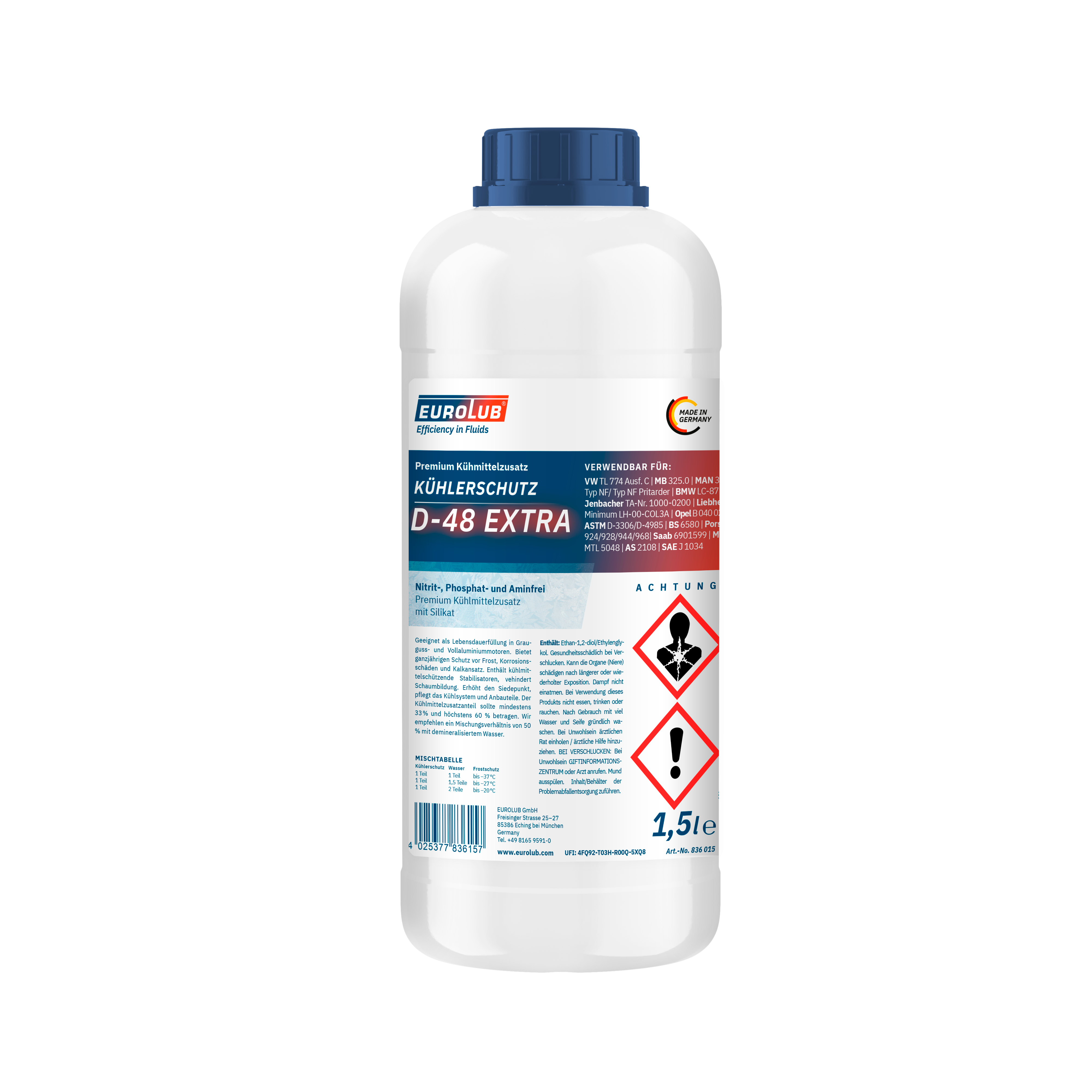 Eurolub Kühlerfrostschutz D-48 Extra Konzentrat 1,5l
