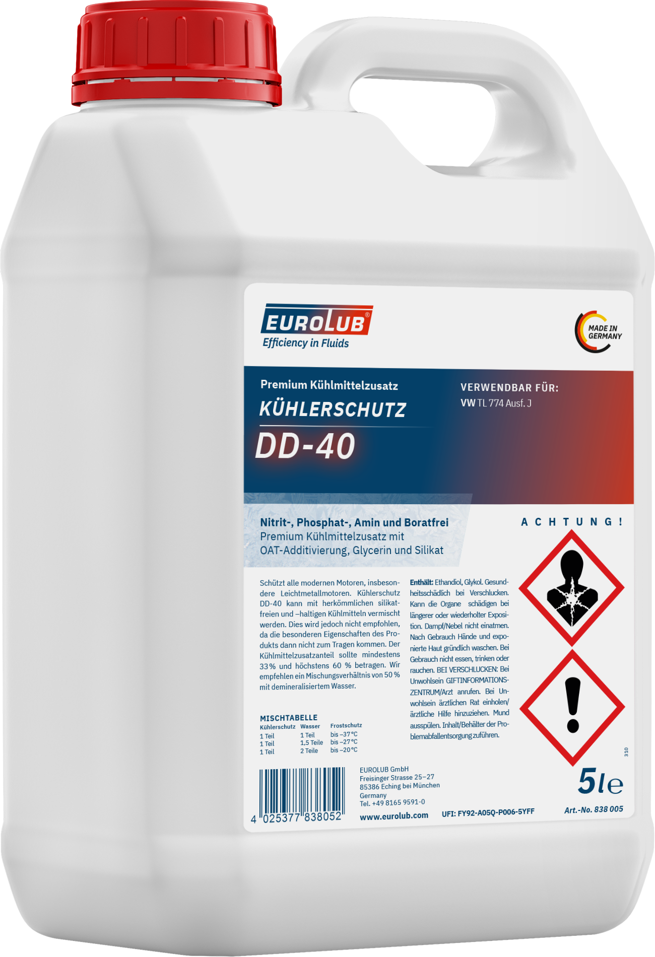 Eurolub Kühlerschutz DD-40 Konzentrat 5l
