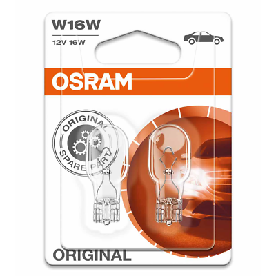Osram Lampe mit Glassockel Glühlampe W16W W2.1x9.5d 12V 16W Doppelpack