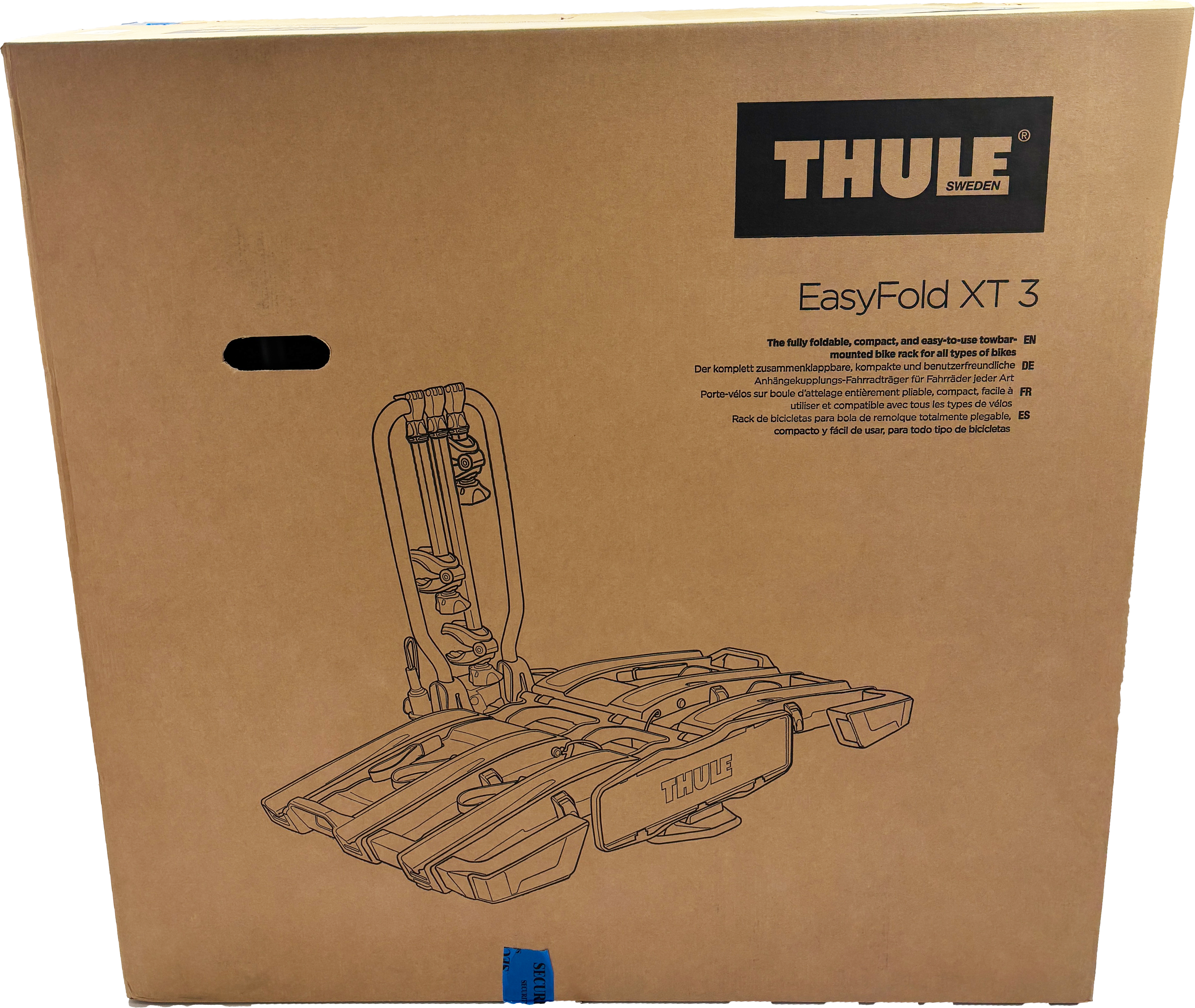 Thule EasyFold XT Fahrradträger für 3 Bikes silber/schwarz