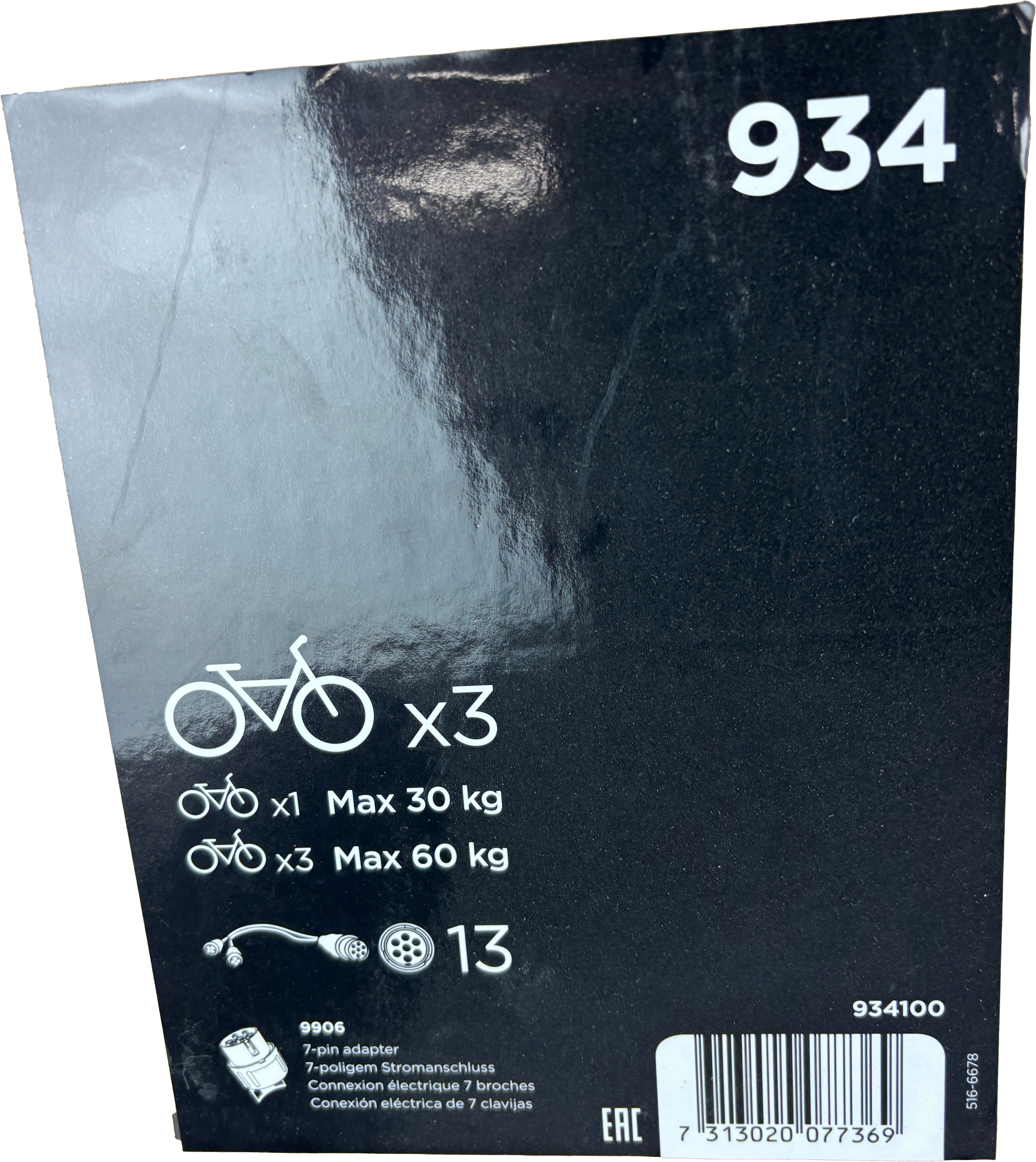 Thule EasyFold XT Fahrradträger für 3 Bikes silber/schwarz