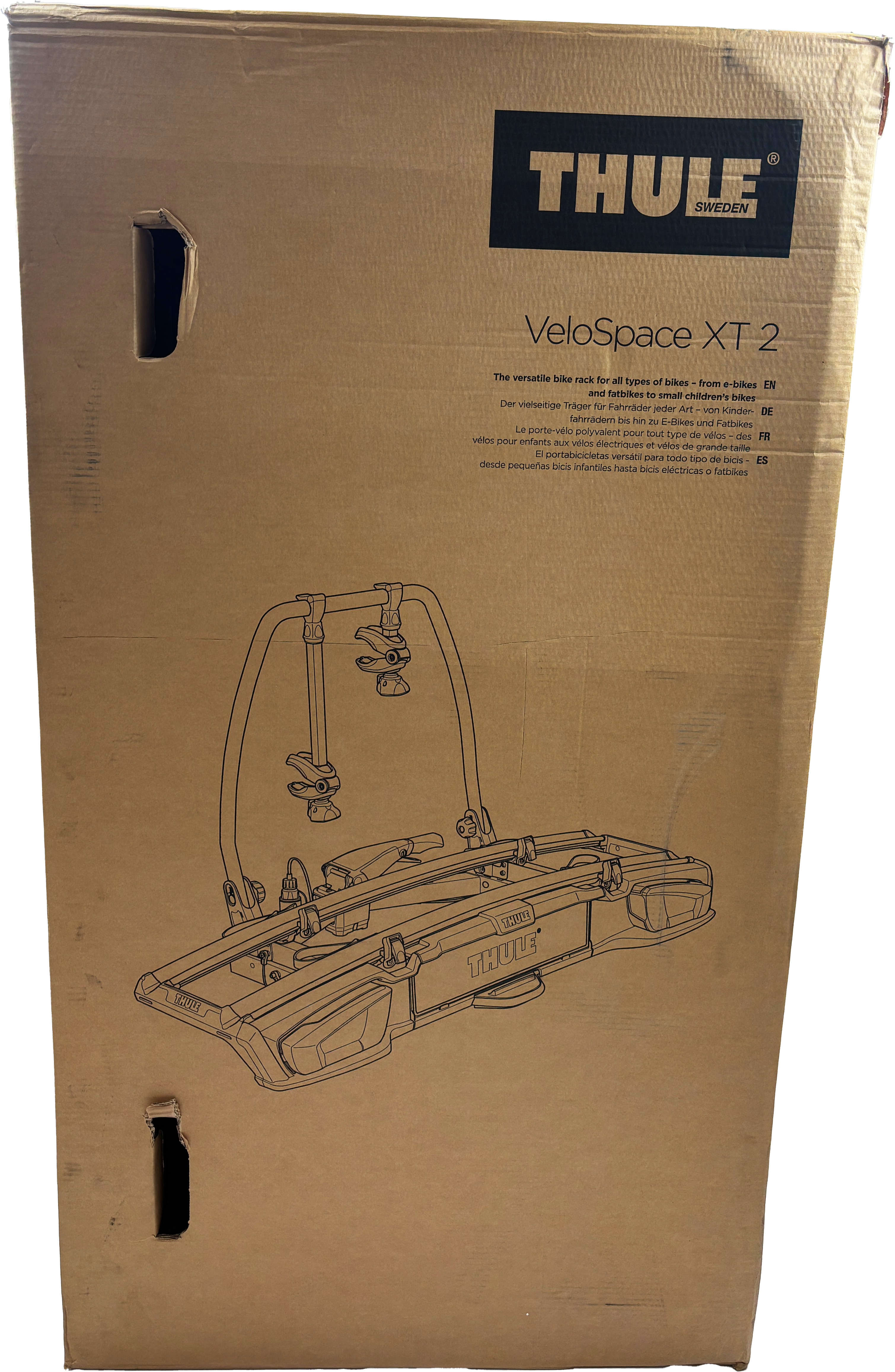 Thule VeloSpace XT Fahrradträger für 2 Bikes silber/schwarz