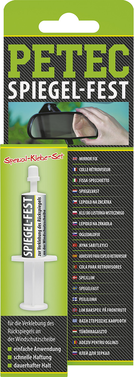 PETEC 93800 - Rückspiegel-Klebeset