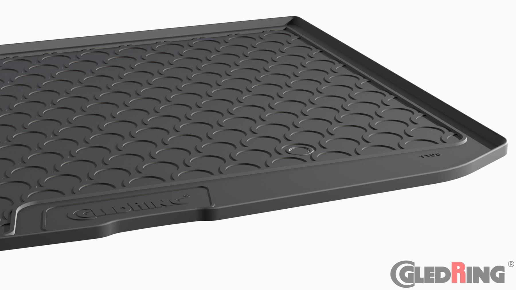 Original Gledring Premium Gummi Kofferraummatte - AUDI A3 8V (5-türig, Oberer variabler Boden, normales Ersatzrad) 2012-2020