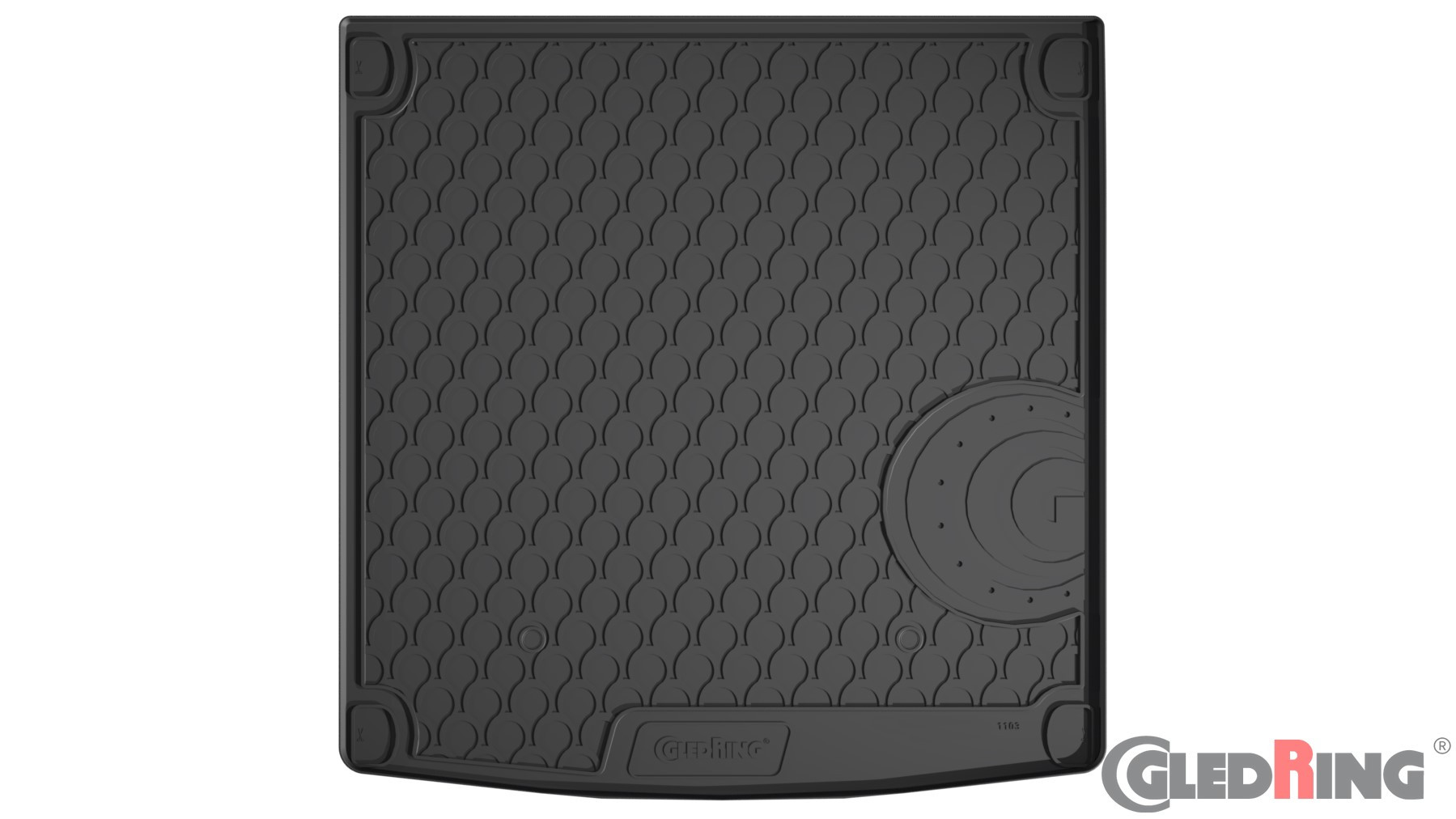 Original Gledring Premium Gummi Kofferraummatte - AUDI A4 AVANT 8K/B8 05.2008-10.2015