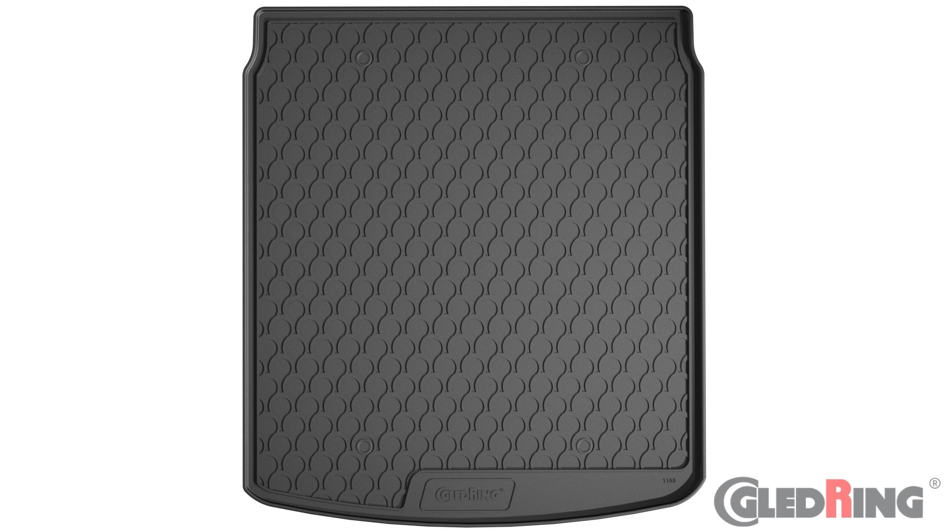 Original Gledring Premium Gummi Kofferraummatte - AUDI A6 AVANT C8 (Mit oder ohne Kofferraum-Paket) 2018->