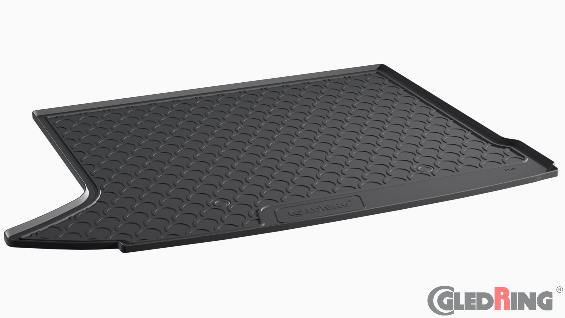 Original Gledring Premium Gummi Kofferraummatte - AUDI Q3 8U (Oberer Boden, Linke Erweiterung - ohne Netz) 2011-2019