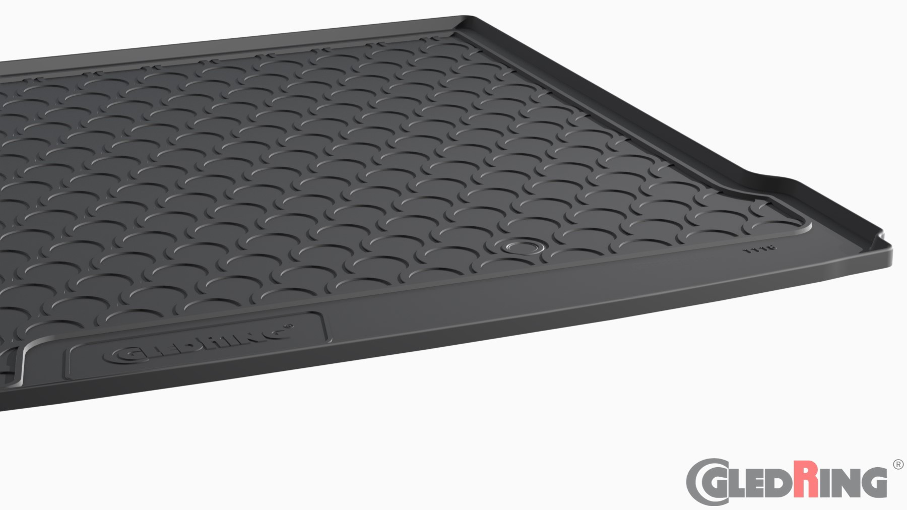 Original Gledring Premium Gummi Kofferraummatte - AUDI Q3 8U (Oberer Boden, Linke Erweiterung - ohne Netz) 2011-2019