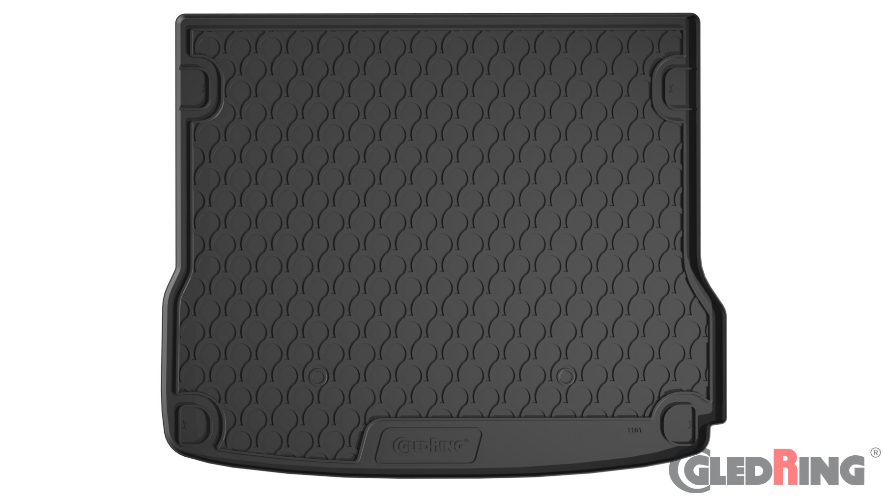 Original Gledring Premium Gummi Kofferraummatte - AUDI Q5 8R (nicht für Hybrid) 2008-2016
