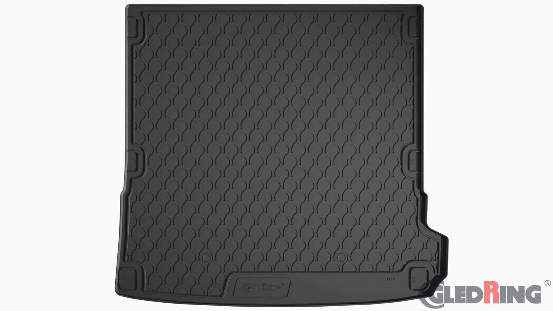Original Gledring Premium Gummi Kofferraummatte - AUDI Q7 4M (5 Sitze) 2015->