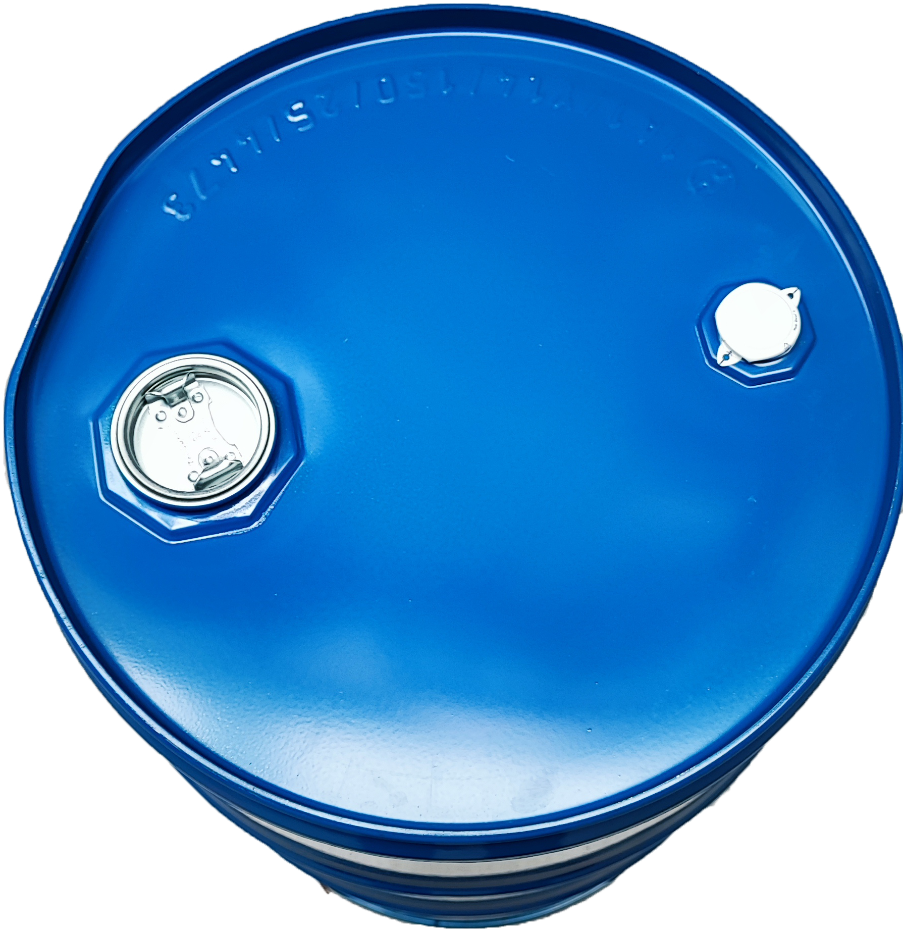 Leeres 60l Liter Blechfass Stahlfass Leergebinde Tonne Fass NEU und Unbenutzt in Farbe BLAU