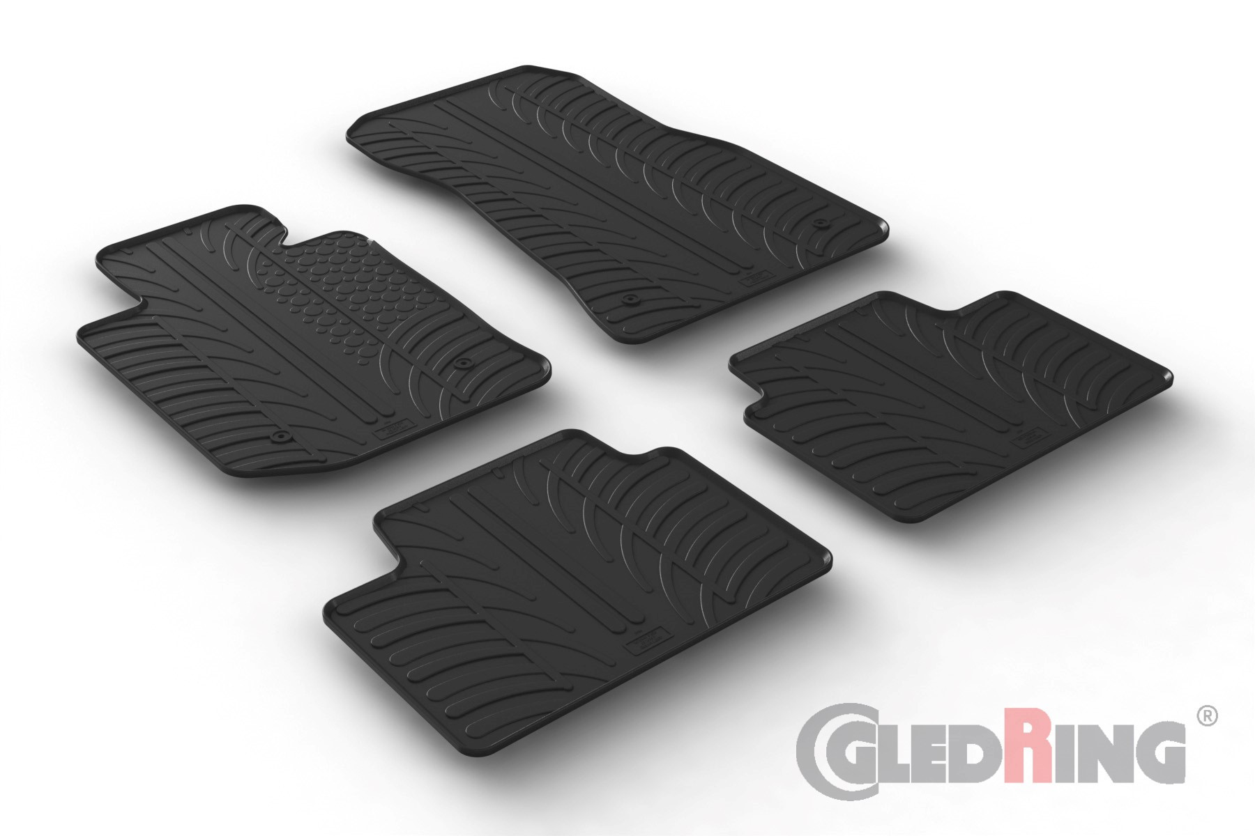 Original Gledring Passform Fußmatten Gummimatten 4 Tlg.+Fixing - BMW 3 Serie G20/G21 03.2019->