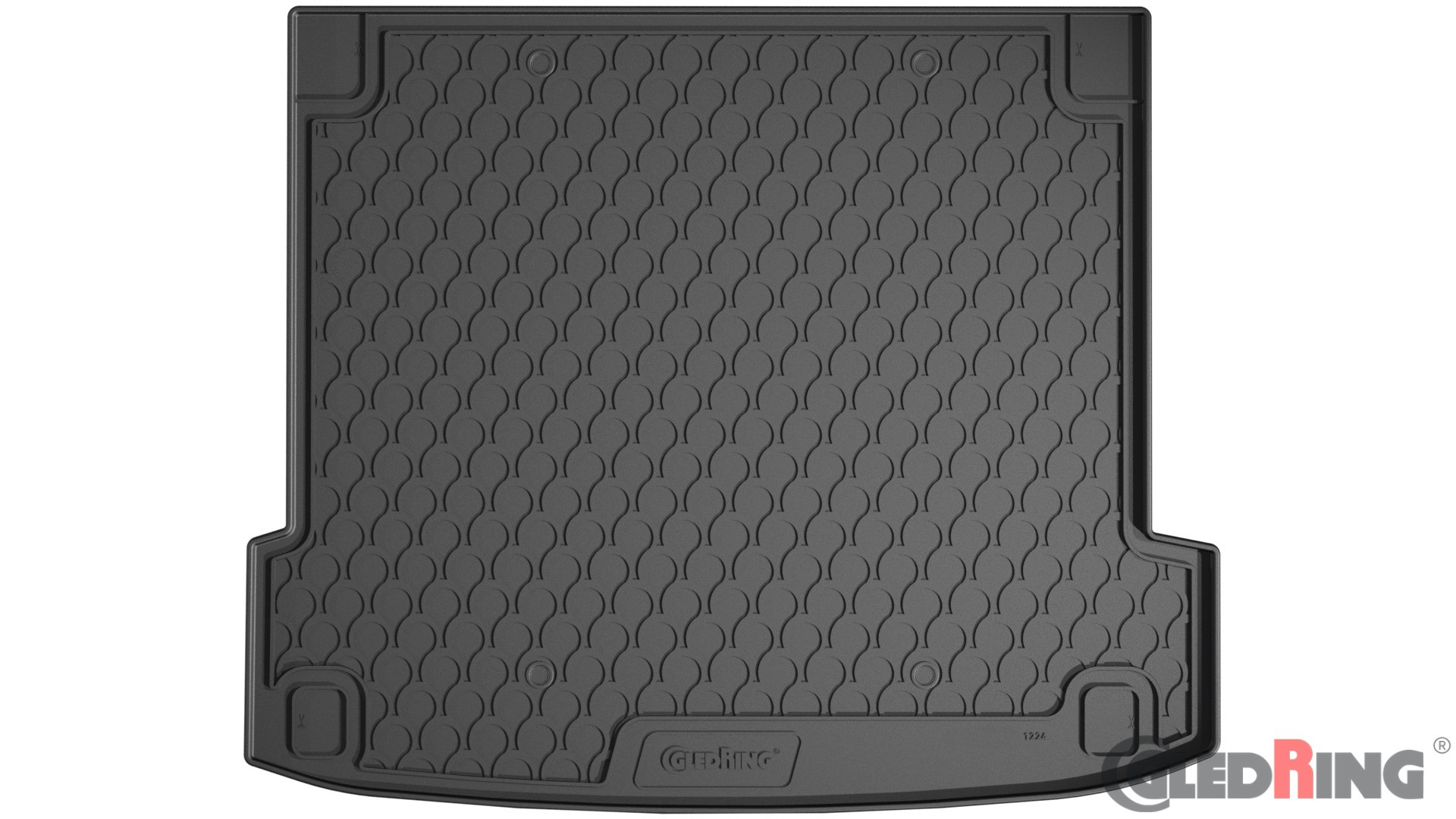 Original Gledring Premium Gummi Kofferraummatte - BMW X6 G06 (Ohne Kofferraum-Paket) 2019->